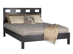 Modus Furniture Nevis Queen Riva Platform Bed, Espresso