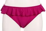 Shoshanna Fucshia Ruffle Bikini Bottom, Large