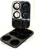 Review WellBake Silicone Cookware 201088 / WellBake Professional 6 Bun Muffin / Yorkshire Pudding Tray Twin Pack: Non-Stick Silicone + 10 Year Guarantee. FREE p+p on combined purchases over £15