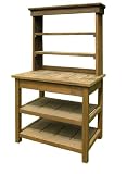 Ambientehome 68489 Buffetschrank inklusiv Aufsatz Grenada Teak retro recycelt: ca. 90 x 171 x 55 cm