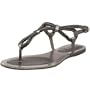 Kenneth Cole REACTION Women's Shes A Gem Flat Thong Sandal,Pewter,8 M US