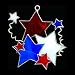 SWITCHABLES STAINED GLASS NIGHT LIGHT COVER - FIREWORKS - SW028