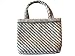 ArtisanStreet's Woven Wool Purse. Features Gray And Cream Diagonal Weave. Includes One Inside Velvet Paisley Pocket. Hand Crafted, One Of A Kind