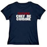 FUTURE Chef De Cuisine Occupations Womens T-Shirt (Navy Blue, Sizes X-Small - XXX-Large)