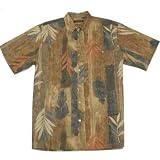 Tori Richard Big & Tall Woodwind Camp Shirt - BARK