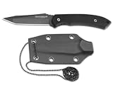 Boker Magnum Tanto Neck Knife 440 Stainless Steel Blade G-10 Handles Includes Kydex Sheath