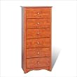 Monterey 6 Drawer Lingerie Chest In Cherry Finish By Prepac Furniture