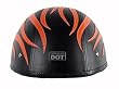 Vega XTS Orange Leather Flame X-Small Half Helmet