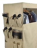 Closet Portable Storage Wardrobe in Khaki Poly (63Hx36x20) by Whitney Design