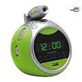 Metronic - Gulli - Radio r�veil - mp3 - USB - Projection 180� - Vert