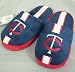 Minnesota Twins Youth Team Stripe Plush Slippers - Size 8