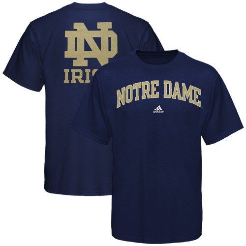 NCAA Men's Notre Dame Fighting Irish Relentless Tee Shirt (Navy, Medium)