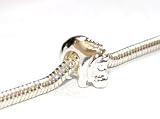 Silver Plated Eeyore European Bead. Fits Pandora / Troll