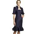 Mother of Bride & Groom Dress. Cocktail party dress for wedding by Sean Collection (7351) NAVY