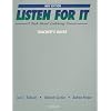 Listen for It: A Task-Based Listening Course Teacher's Guide
