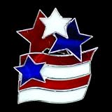 SWITCHABLES STAINED GLASS NIGHT LIGHT COVER - AMERICAN FLAG - SW029