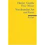 Von deutscher Art und Kunst