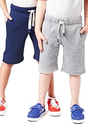 2 Pack Cotton Rich Drawstring Shorts