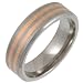 Titanium & 9ct Rose Gold TI4785-7 9ct Ring