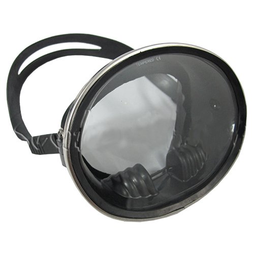 Classic Old School Oval Silicone Scuba Diving Snorkeling Mask Black eBay