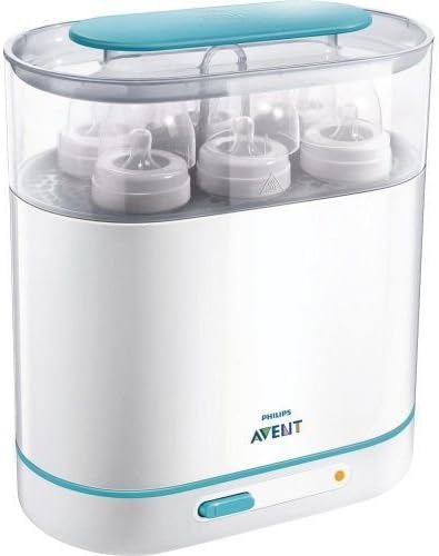 Philips AVENT 3-in-1 Electric Steam Adjustable Size Baby Feeding Bottle Sterilizer