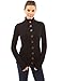 PattyBoutik Women's Mock Neck Cable Knit Cardigan