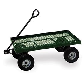 Sportsman Series 36-Inch x 18-Inch 600 lb. Load Capacity Steel Flatbed Garden Cart With Pneumatic... by Sportsman