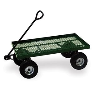 Sportsman Series 36-Inch x 18-Inch 600 lb. Load Capacity Steel Flatbed Garden Cart With... by 
