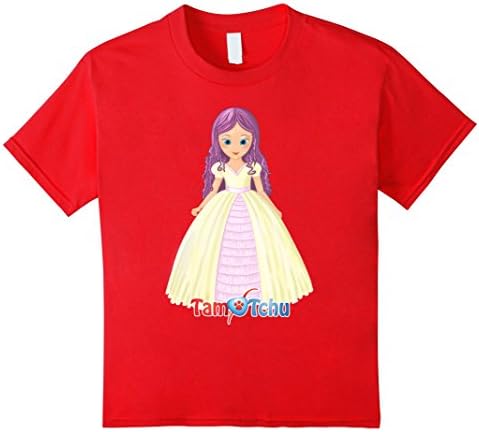 Kids TamTchu Toddler Girl Tshirt - Princess Gaily 4 Red