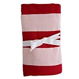 Oobi Baby Knitted Striped Blanket - Raspberry/Pink