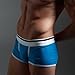 XUBA Mens Low Rise Sexy Underwear Trunk Boxer Brief Blue XB03