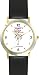 Habit 3 - Put First Thing's First, Prioritize (English Text) - DELUXE TWO-TONE WATCH from THE 7 HABITS - WATCH COLLECTION BY WATCHBUDDY&reg; - Arabic Numbers - Black Leather Strap-Size-Children's Size-Small ( Boy's Size & Girl's Size )