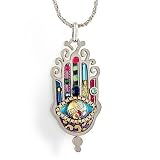 Large, Elegant Hamsa Necklace to Protect from the Evil Eye from the Artazia Collection #169 JN MN