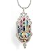 Large, Elegant Hamsa Necklace to Protect from the Evil Eye from the Artazia Collection #169 JN MN