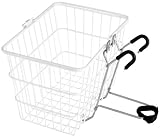  Avenir Quick Release Front Wheel Basket (White, 12 x 9.5 x 8-Inch)
