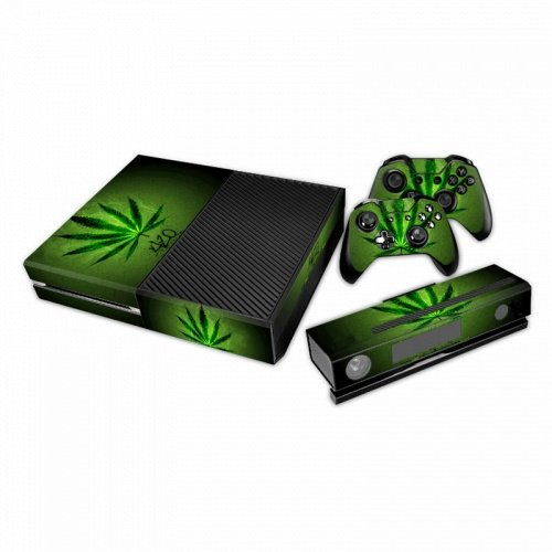 Mod Freakz Console and Controller Vinyl Skin Set Weed Leaf Marijuana