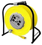 Alert Stamping 9100HT Heavy Duty Multi-Outlet Wind-Up Reel with 4-Outlet and Circuit Breaker