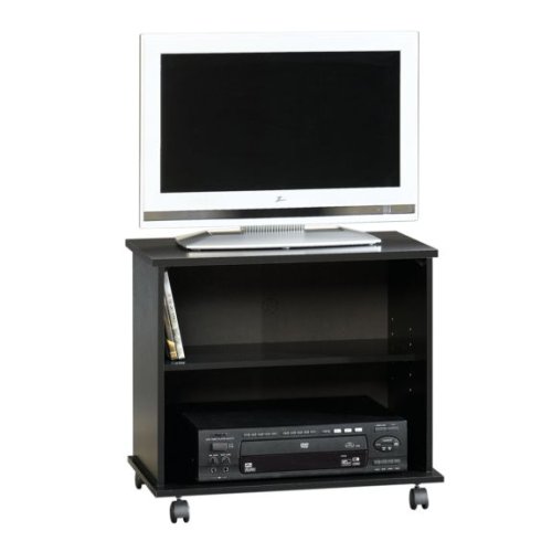 Black TV Cart Entertainment Center