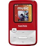 SanDisk Sansa Clip Zip 4GB MP3 Player Red