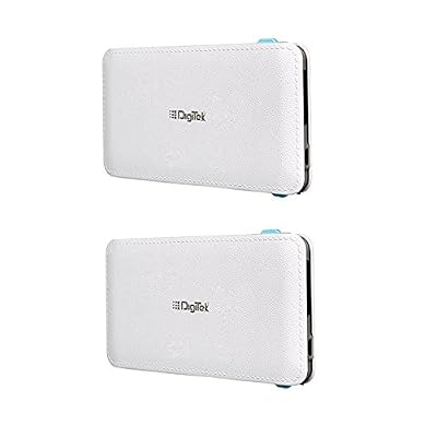 Digitek DIP 6000 mAh Power Bank Li Polymer - White Pack of 2