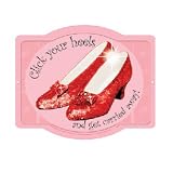 The Wizard of Oz Ruby Slippers Embossed Tin Sign **