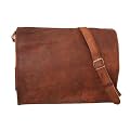 Borsa a tracolla Gusti Pelle Borsetta Vintage portatile spalla Uni Scuola Marrone U4