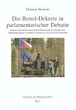 Die Benes-Dekrete in parlamentarischer Debatte