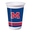 Creative Converting University of Mississippi Rebels Printed 20 Oz. Plastic Cups (8 Count)