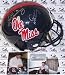 Archie Manning and Eli Manning Autographed Ole Miss Rebels Authentic Full Size Football Helmet
