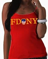 LADIES JUNIOR FIT FDNY TANK TOP (RED)