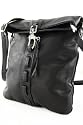 ital. Tasche Damentasche Handtasche Ledertasche Umh&auml;ngetasche NAPPA LEDER Schwarz DS61S