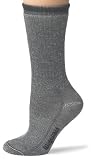 Wigwam Unisex Merino Wool Comfort Hiker Crew Length 2-Pack Socks, Charcoal, Medium