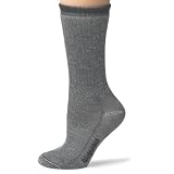 Wigwam Unisex Merino Wool Comfort Hiker Crew Length 2-Pack Socks, Charcoal, Medium