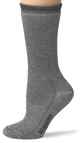 Wigwam Unisex Merino Wool Comfort Hiker Crew Length 2-Pack Socks, Charcoal, Medium
